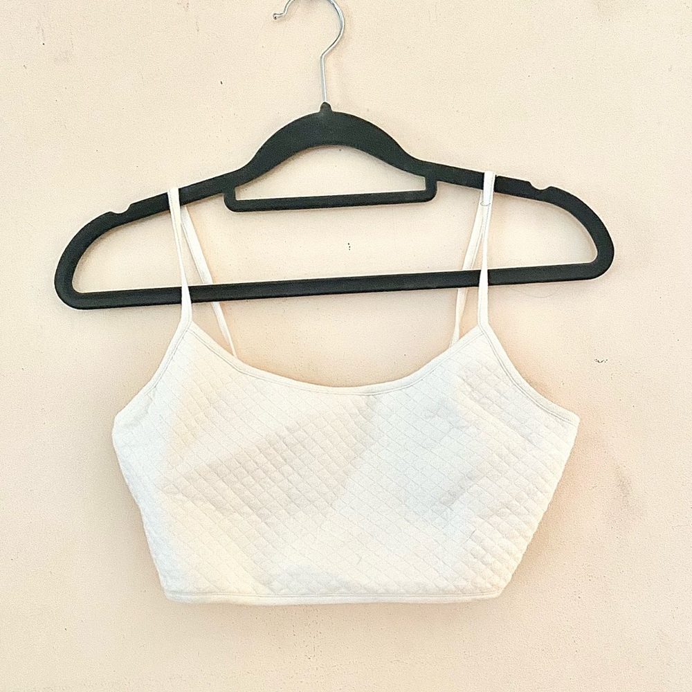 Garage quilt bra top